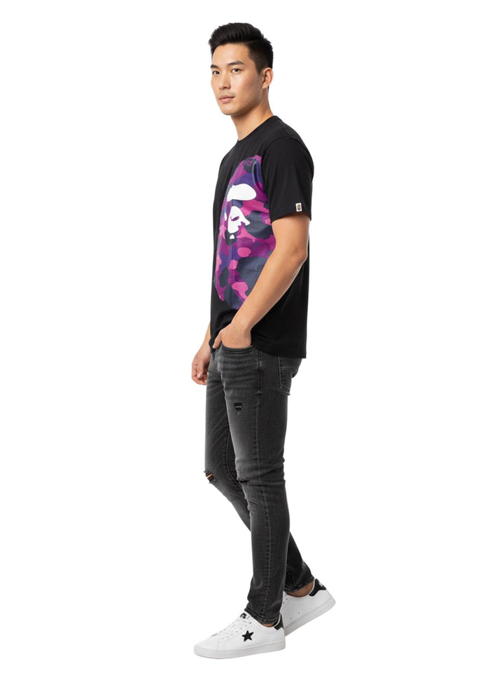 Bape Flame Side Big Ape Head Tee Mens Style : 912668