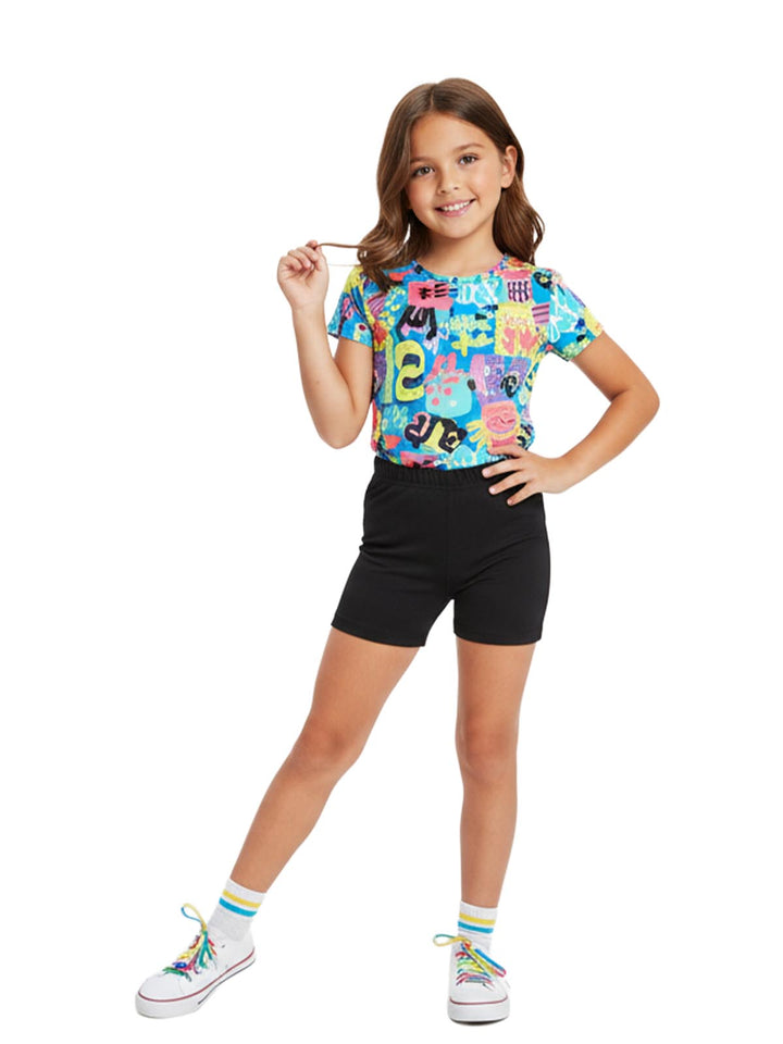 Augustia Ladies Poly/Spandex 4" Antimicrobial Shorts Big Kids Style : RN65378Y
