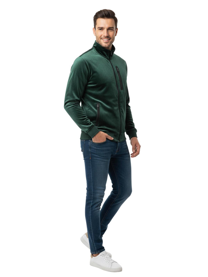 All In Motion Green Velvet Activewear Jacket