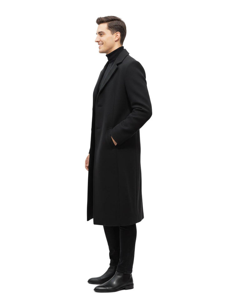 Men's Black Overcoat