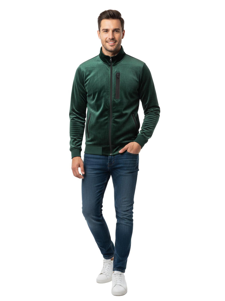 All In Motion Green Velvet Activewear Jacket