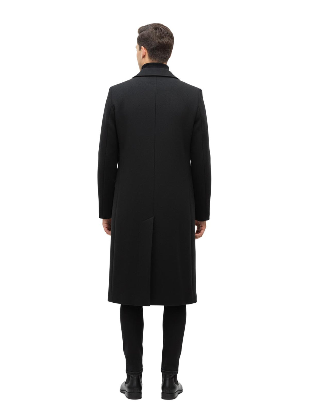 Men's Black Overcoat