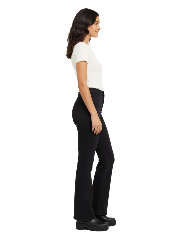 Women's Black Denim Bell Bottom Jeans