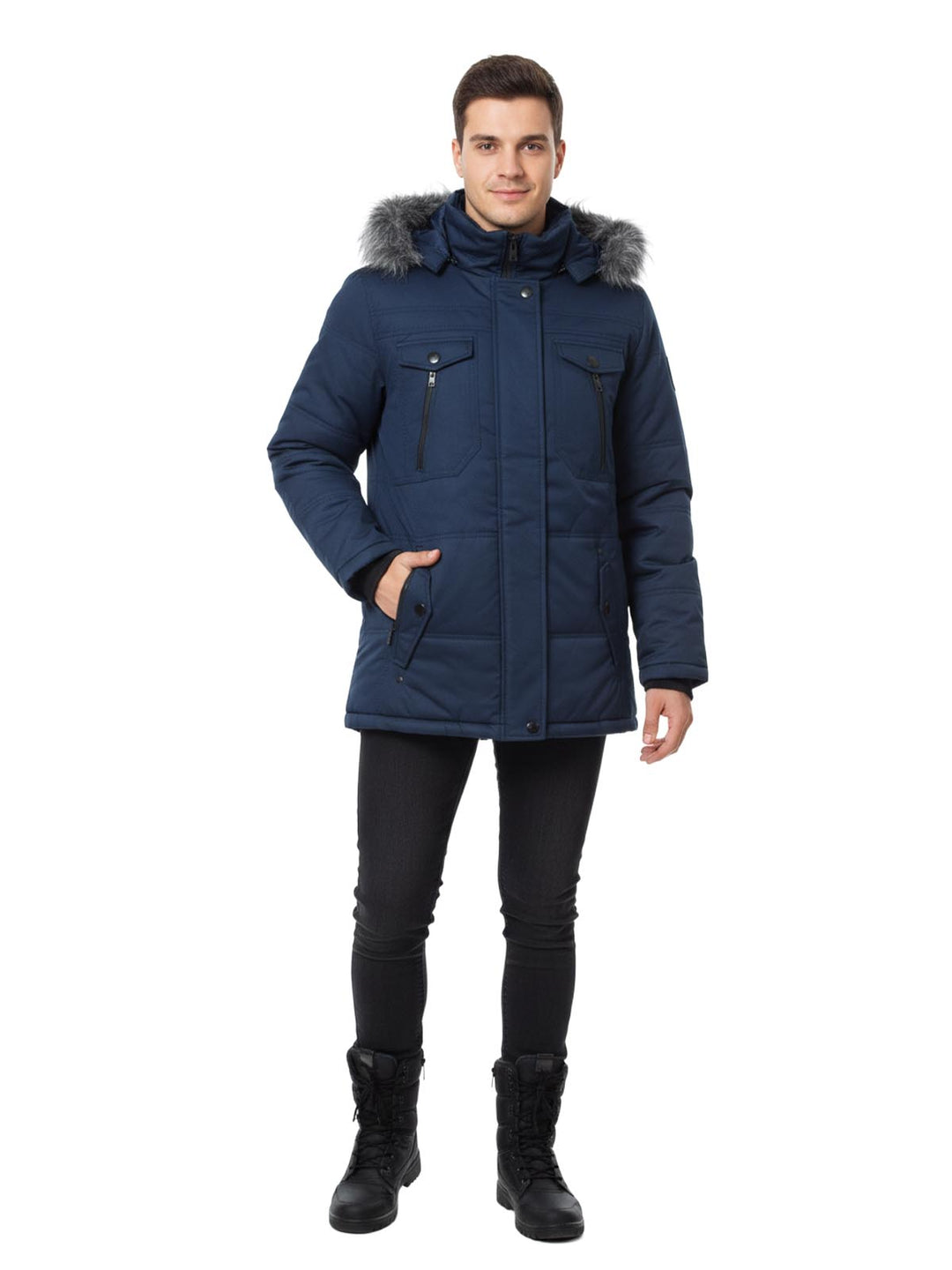 Alpine Swiss Men's Down Alternative Puffer Coat