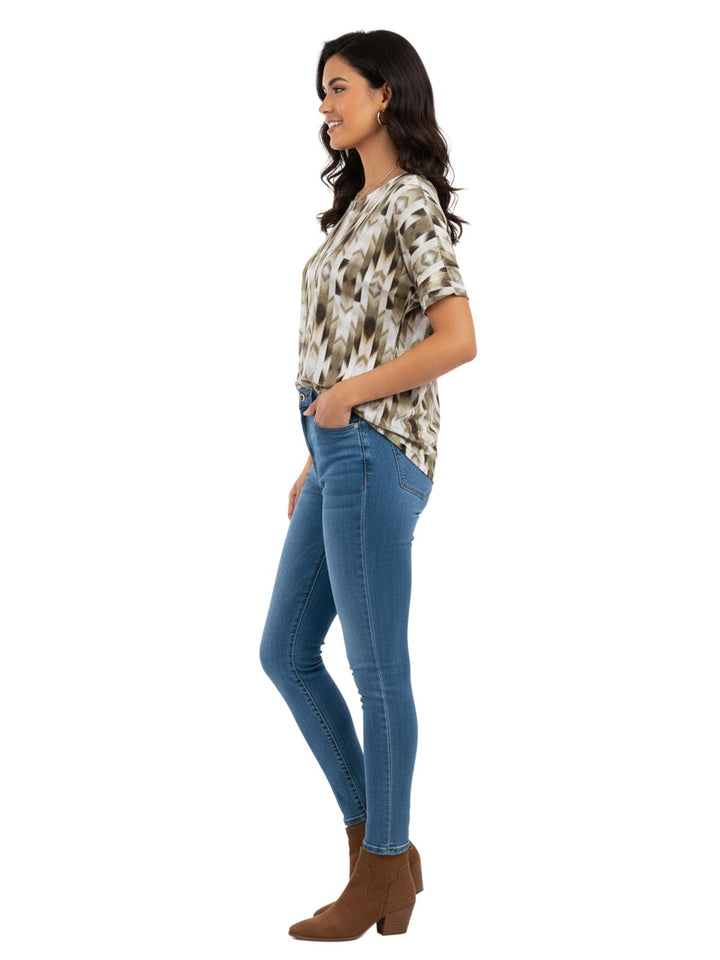 Alfred Dunner Women's Short Sleeve Blouse