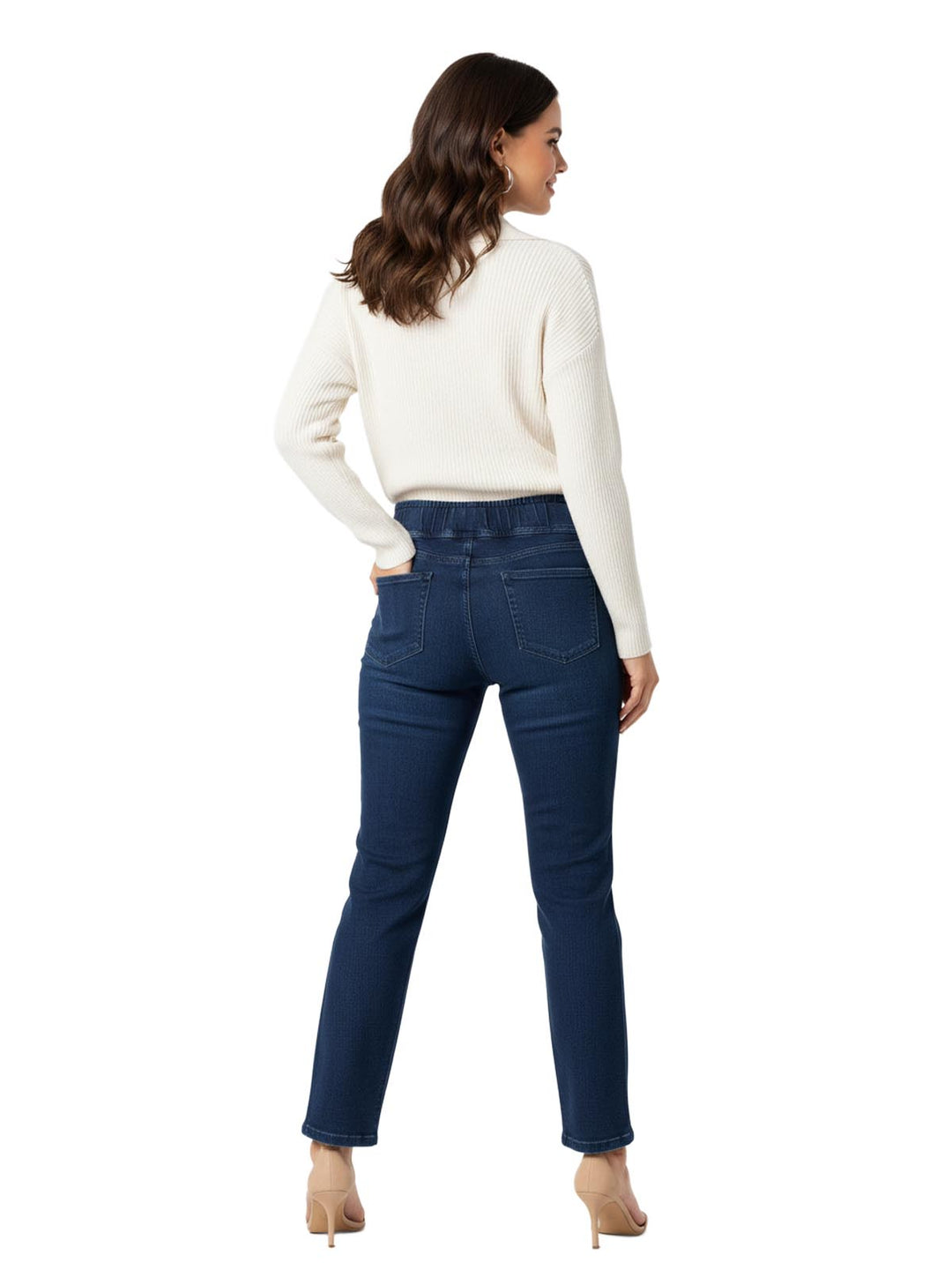 Lee Women's Pull On Straight Leg Jeans