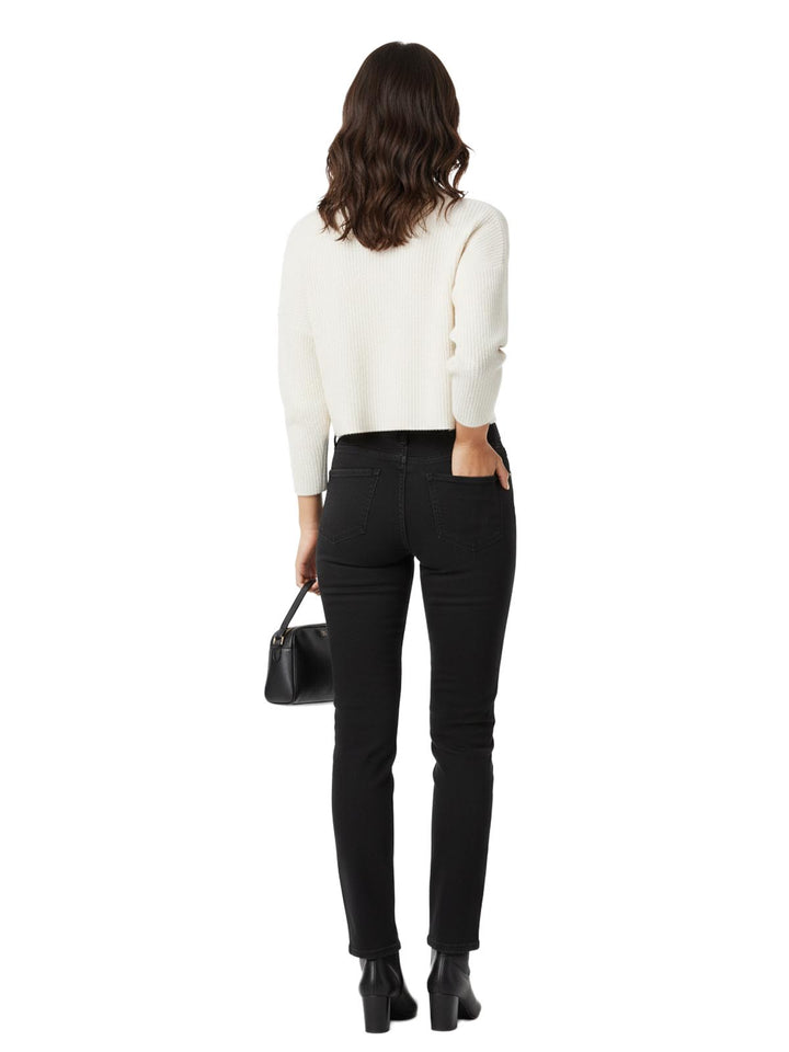 NYDJ Women's Straight Leg Denim Jeans Black