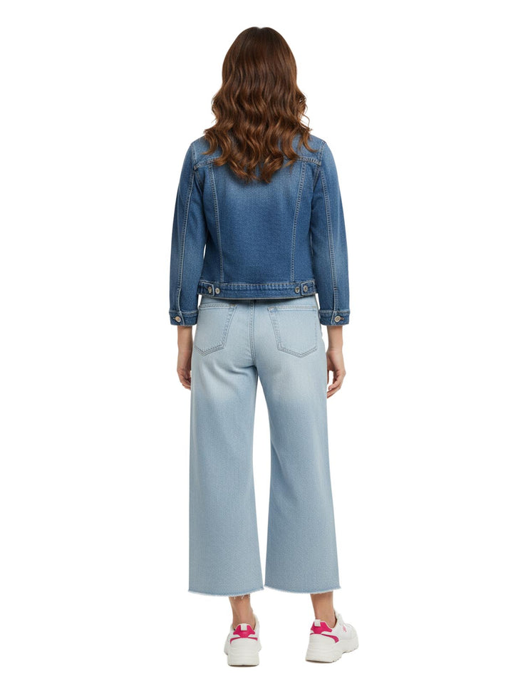 JUDITH Women's High-Waisted Wide Leg Denim Jeans