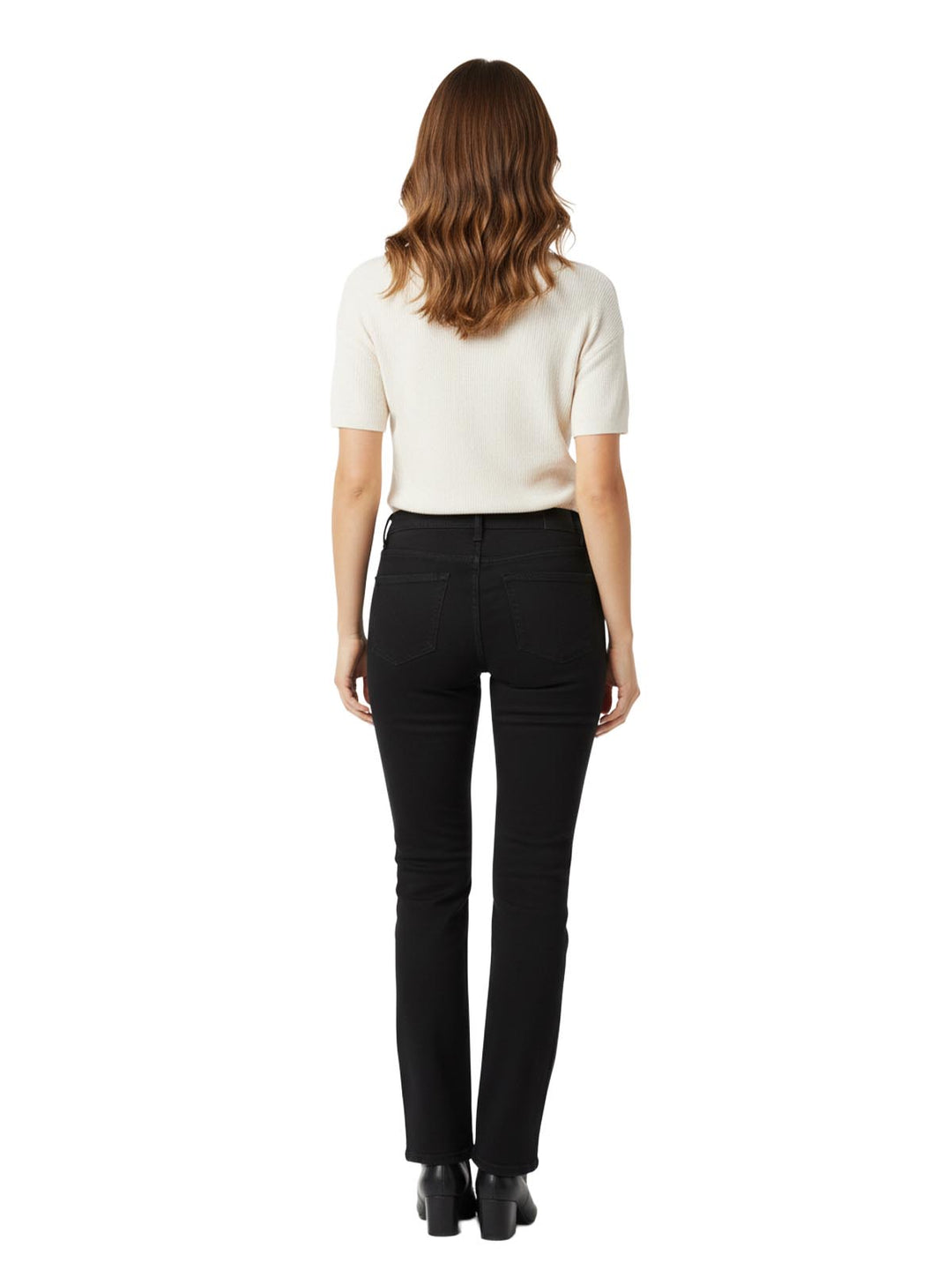 NYDJ Women's Bootcut Jeans Black Cotton Blend