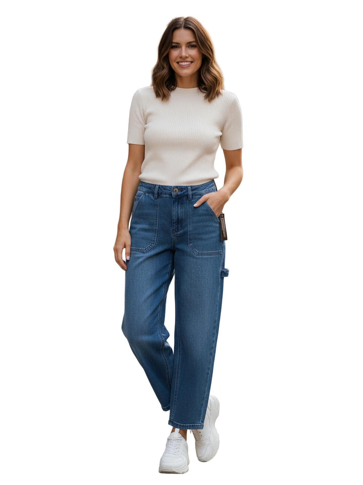 Wrangler Women's High Rise Crop Flare Jeans