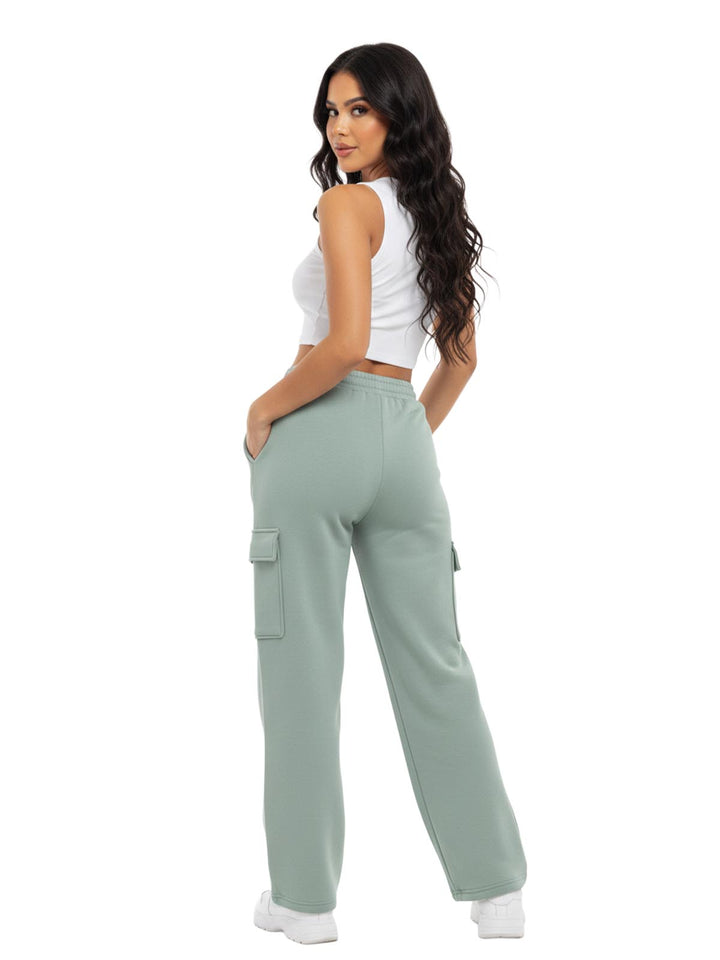 Women's Cargo Sweatpants High Waisted Athletic Joggers
