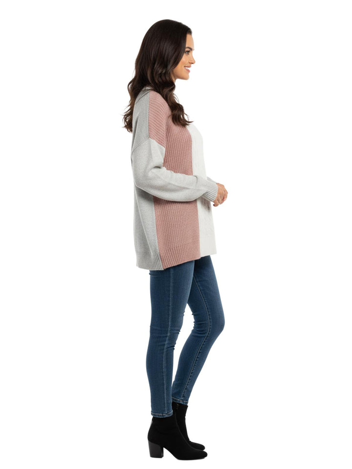 Charter Club Women's Color Block Cotton Sweater