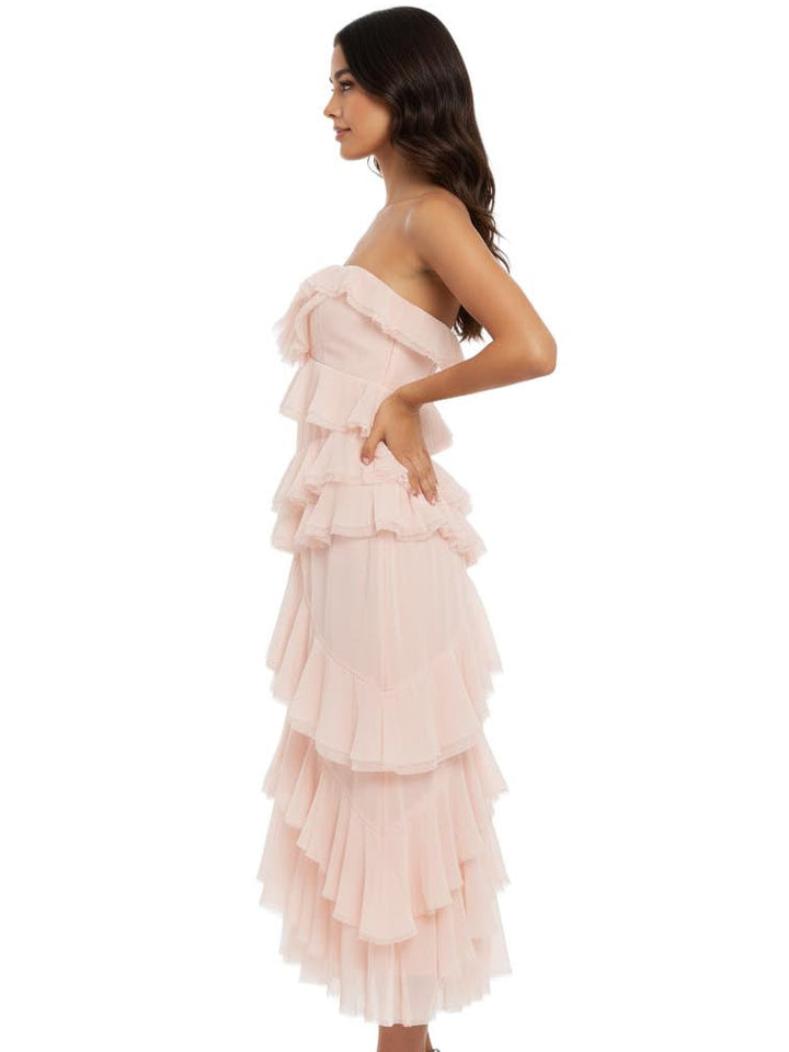Zara Pink Ruffle Dress