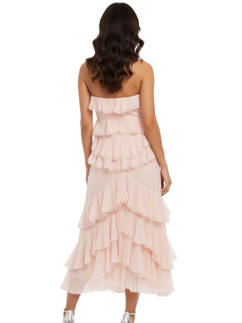 Zara Pink Ruffle Dress