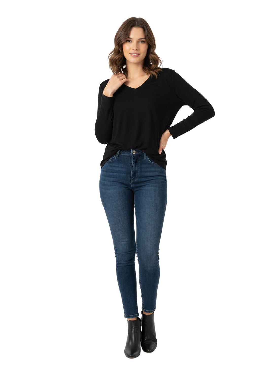 GRAHAM SPENCER Black Long Sleeve Shirt