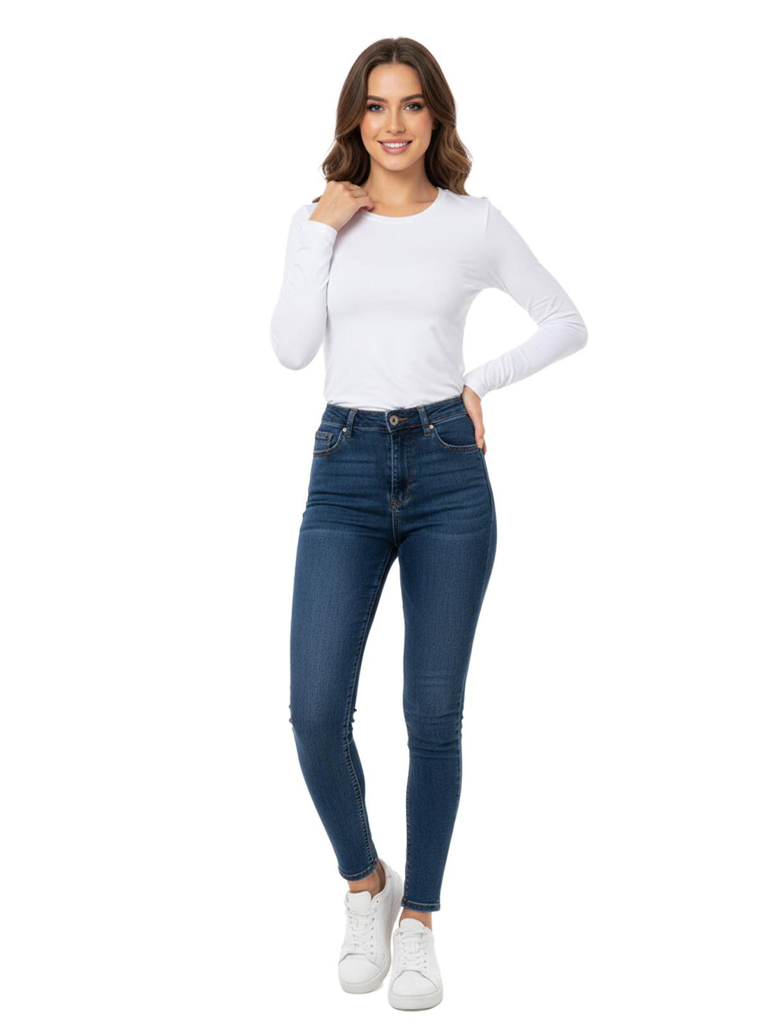 White Long Sleeve Top