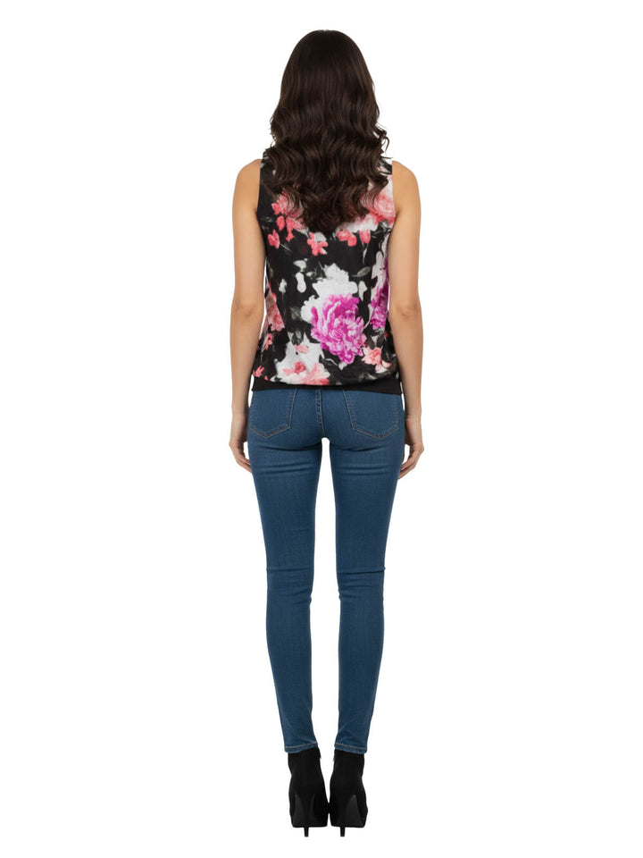 RACHEL Rachel Roy Floral Sleeveless Blouse