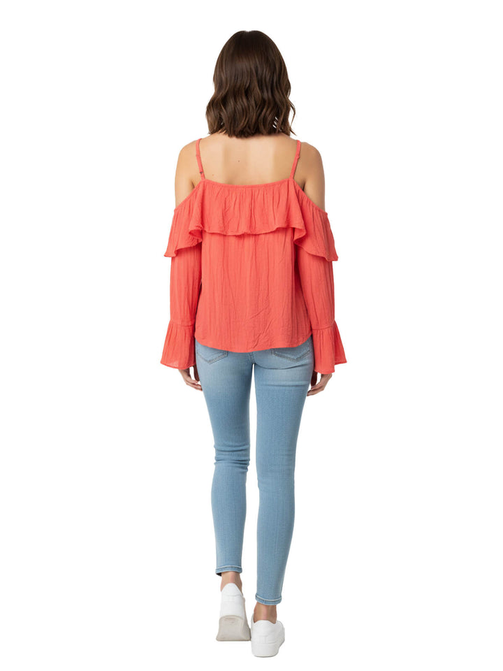 INC Off-the-Shoulder Ruffle Blouse