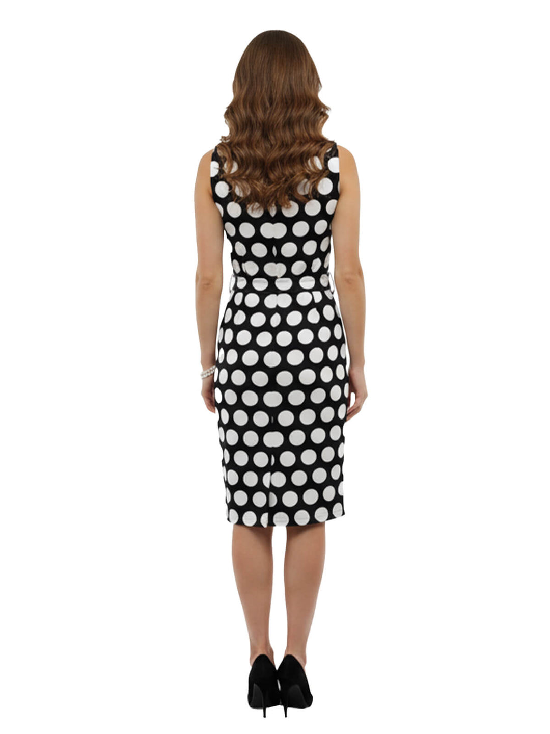 Alfred Dunner Black and White Polka Dot Dress
