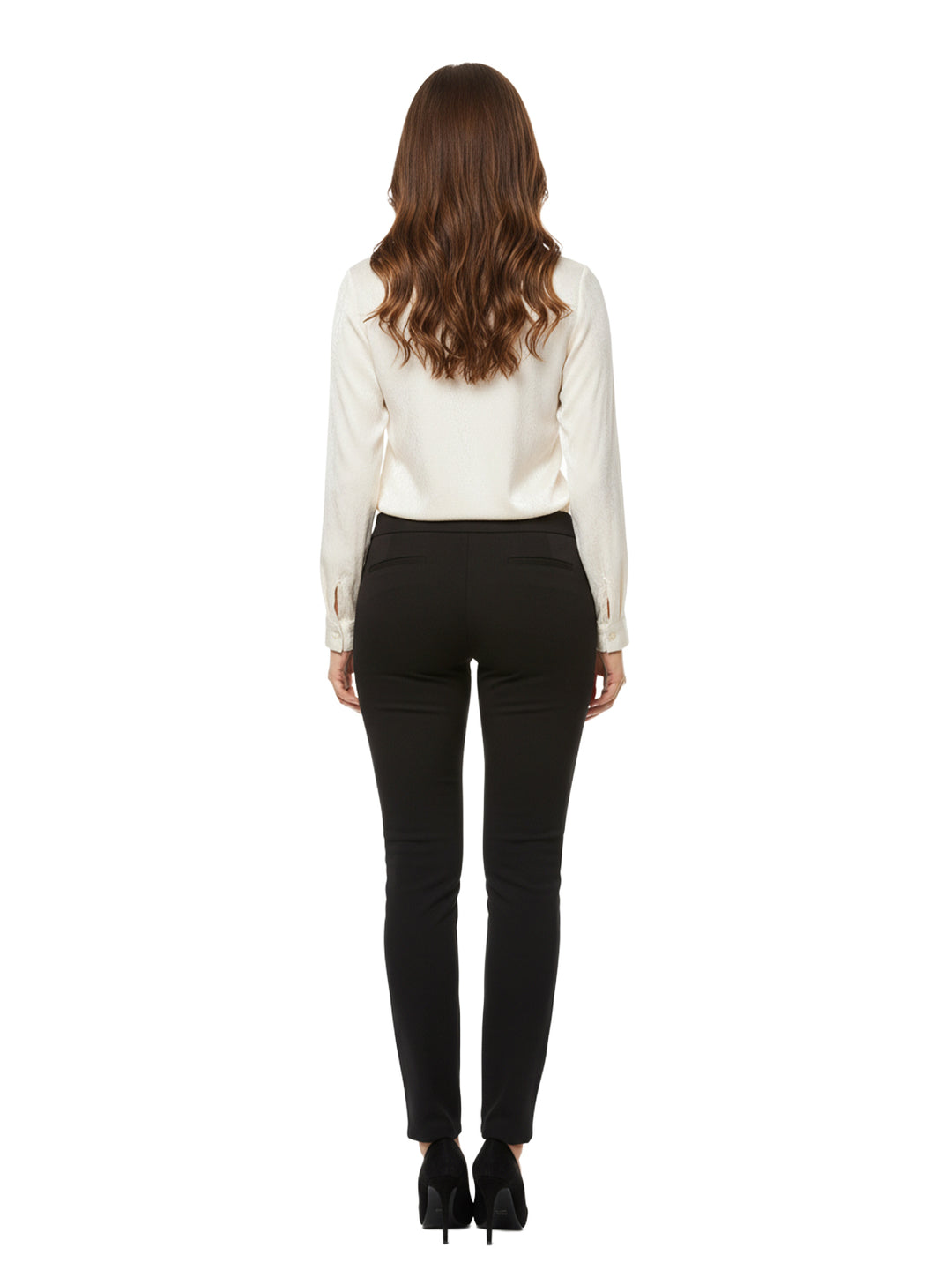 Alfred Dunner Black Polyester Pants