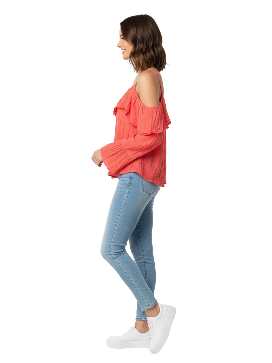 INC Off-the-Shoulder Ruffle Blouse