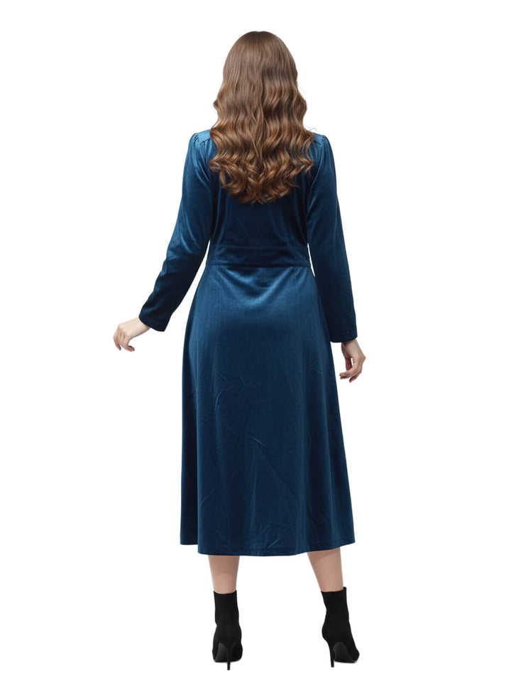 Eileen Fisher Blue Velvet Dress