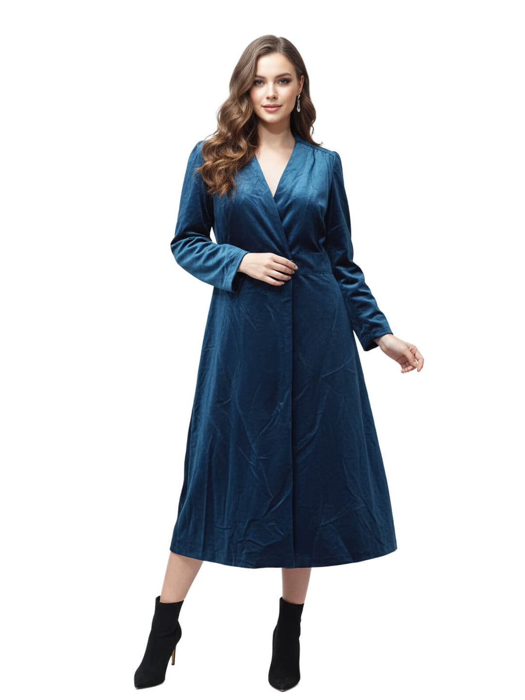Eileen Fisher Blue Velvet Dress – Value Outlets
