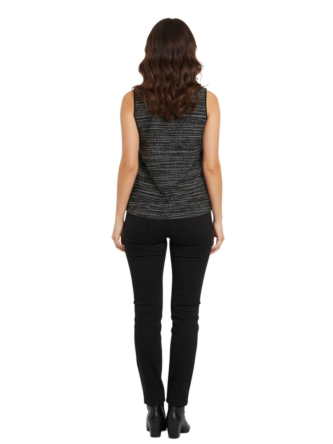 GH Bass Black Sleeveless Blouse