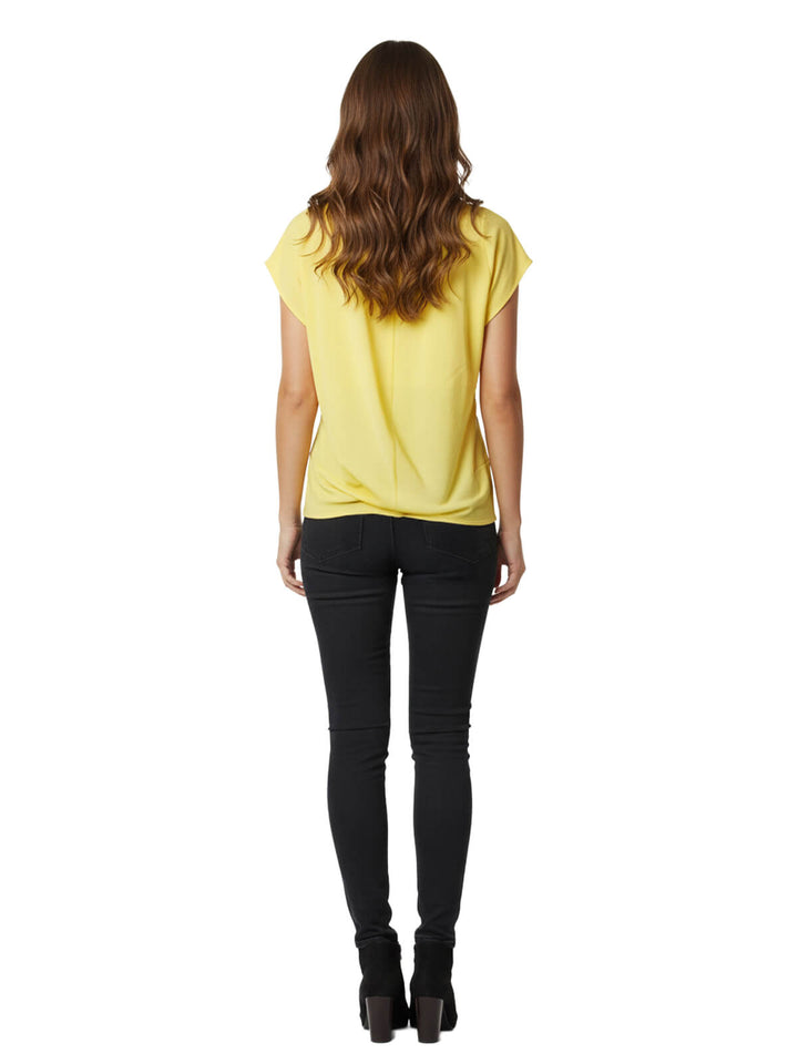 INC International Concepts Women's Yellow Rayon Blouse