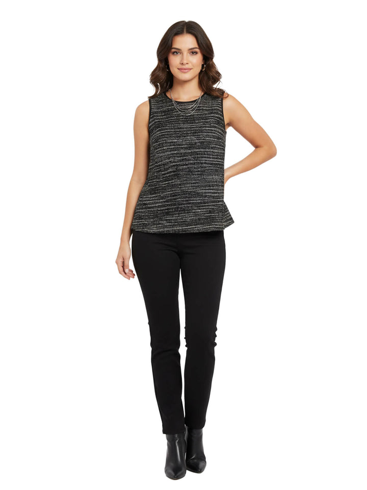 GH Bass Black Sleeveless Blouse