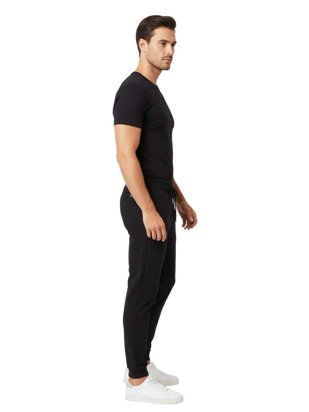 G by Guess Men's Black Fleece Jogger Pants