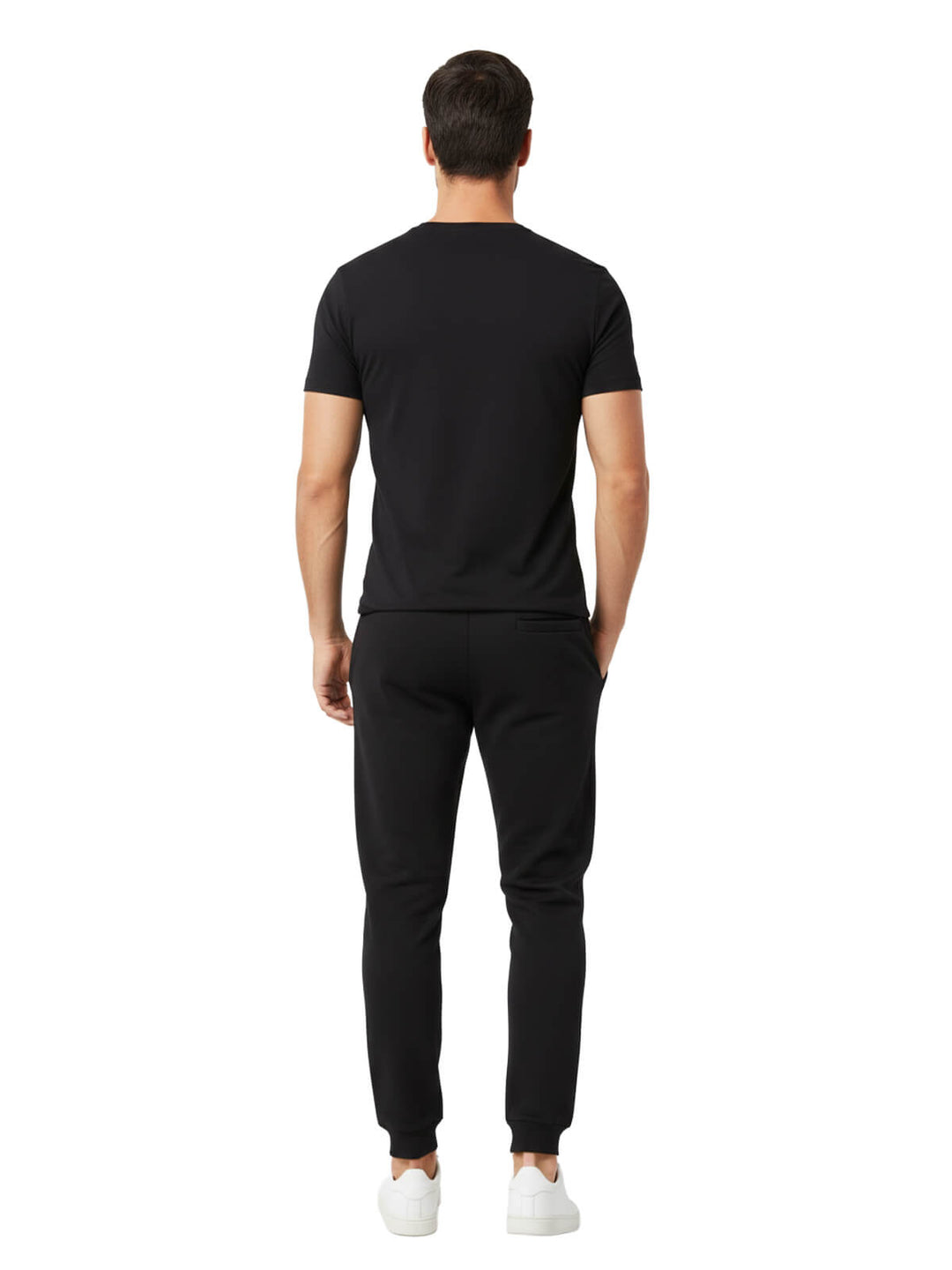 G by Guess Men's Black Fleece Jogger Pants