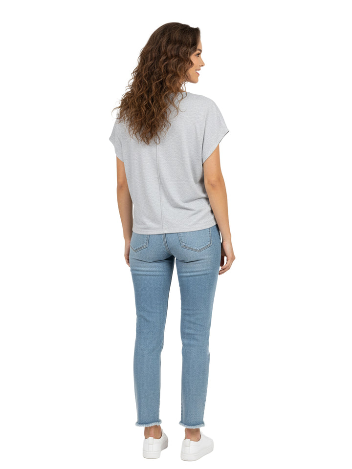 Gray Loose Fit Top