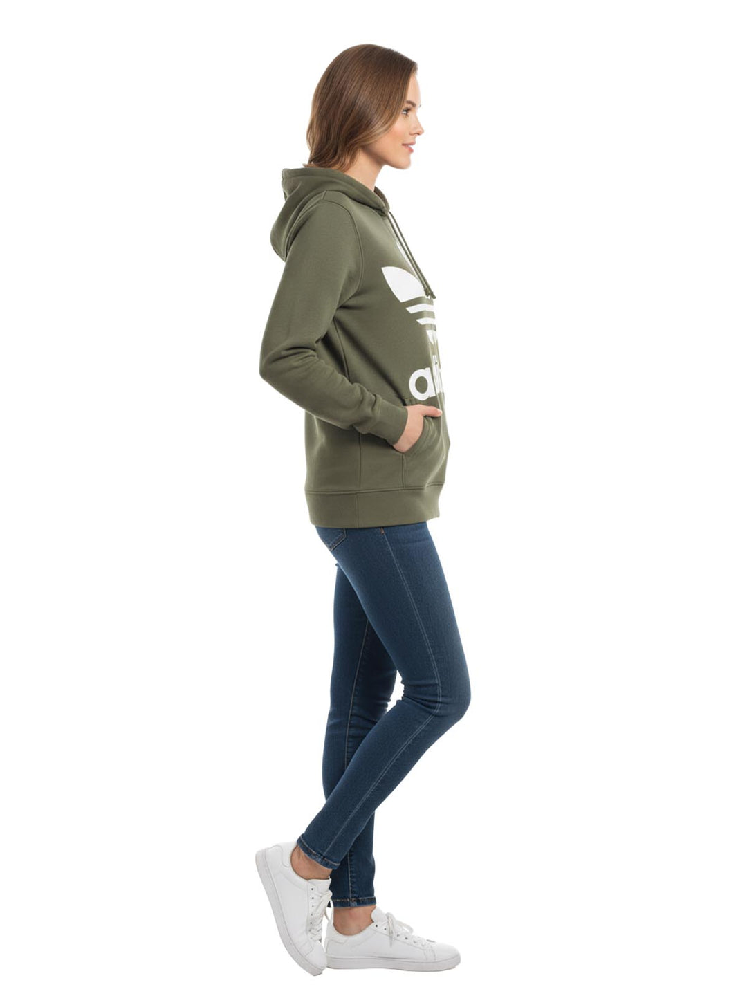 Adidas Trefoil Hoodie Womens Style : Dh3139