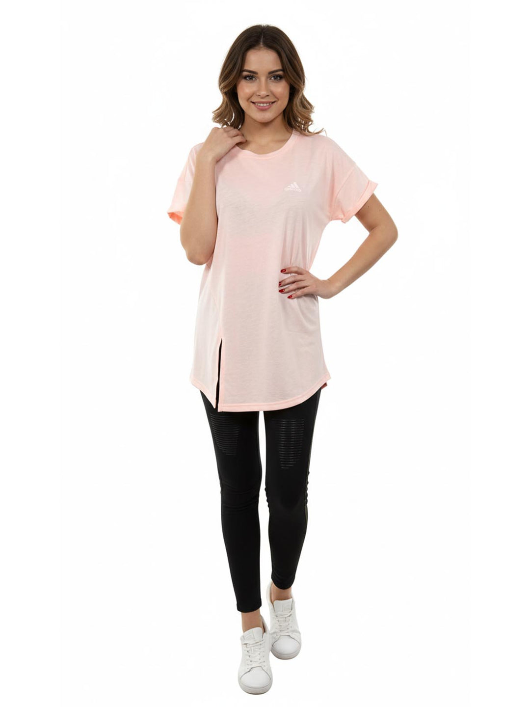 Adidas Sslv Tee Womens Style : Dx0440-Coral
