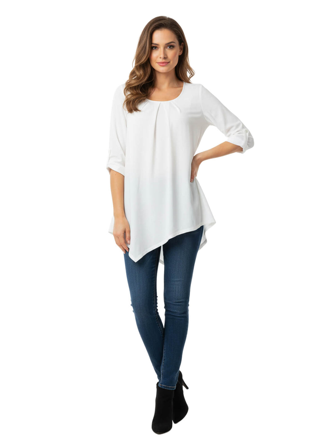 NY Collection 3/4 Sleeve Tunic Top