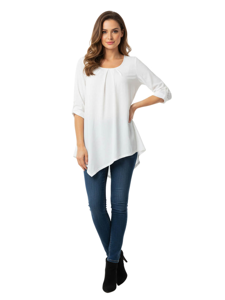 NY Collection 3/4 Sleeve Tunic Top
