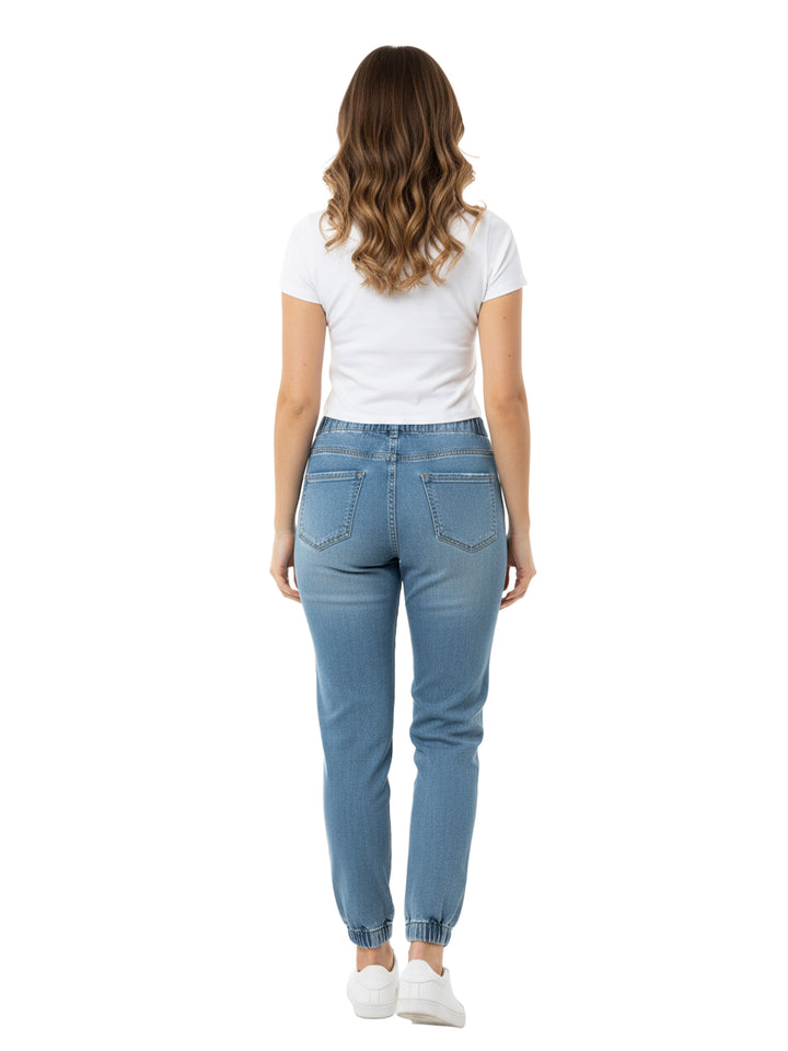 Blue Denim Jogger Jeans
