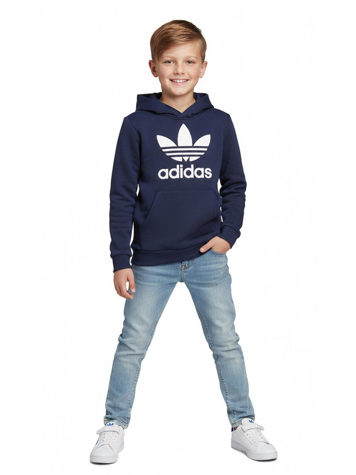 Adidas Trefoil Hoodie Big Kids Style : Hk0272