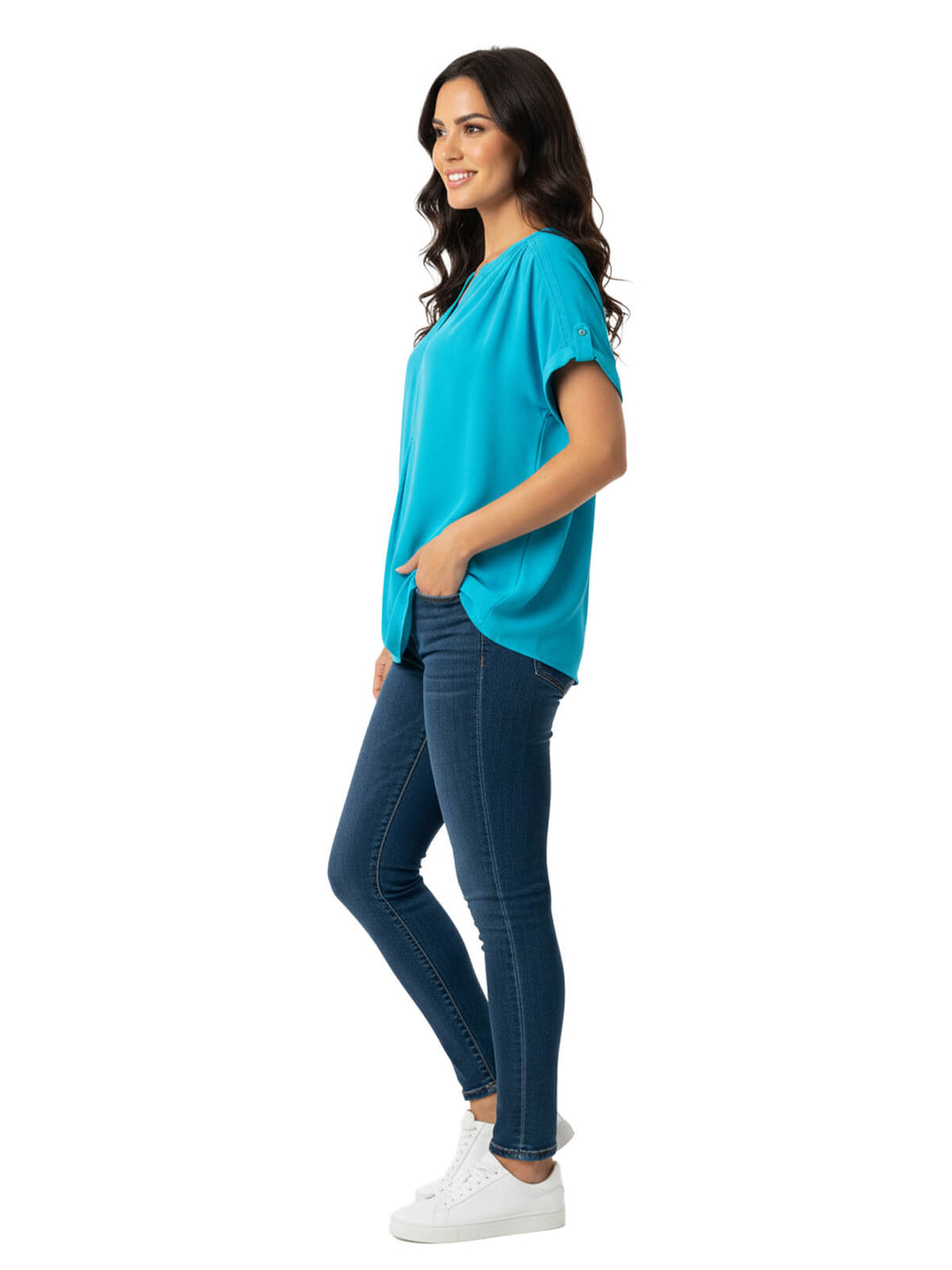 Charter Club Blue Polyester Blouse