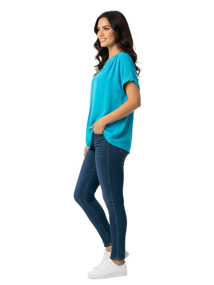 Charter Club Blue Polyester Blouse