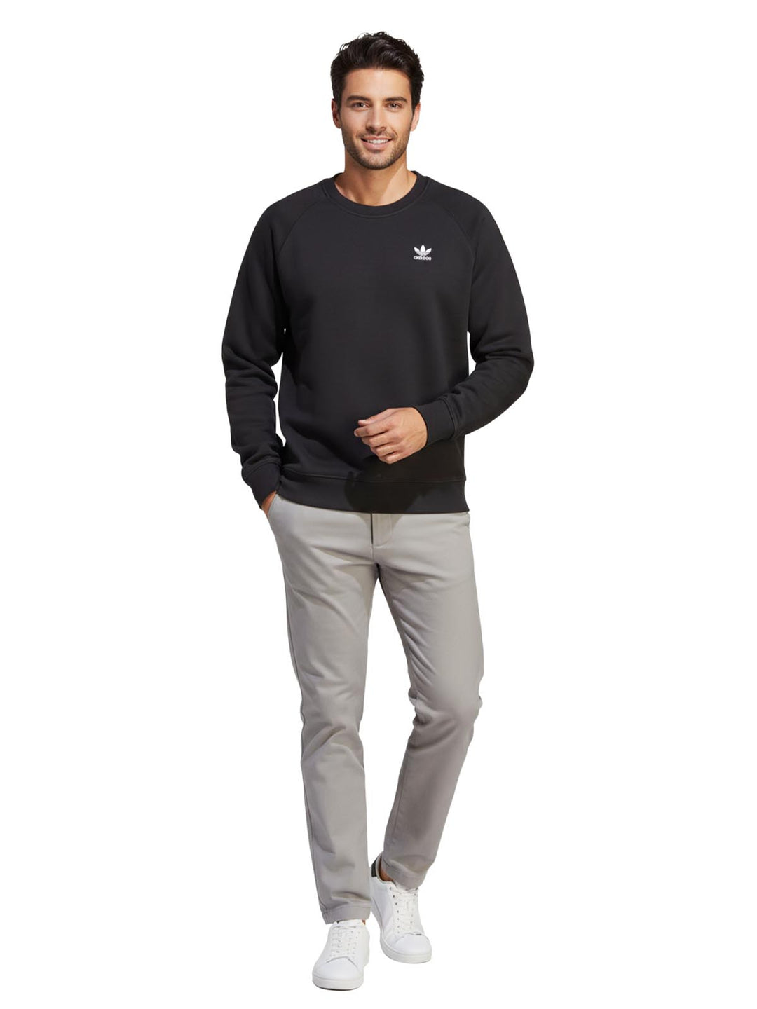 Adidas Essential Crewneck Sweatshirt Mens Style : Im4532