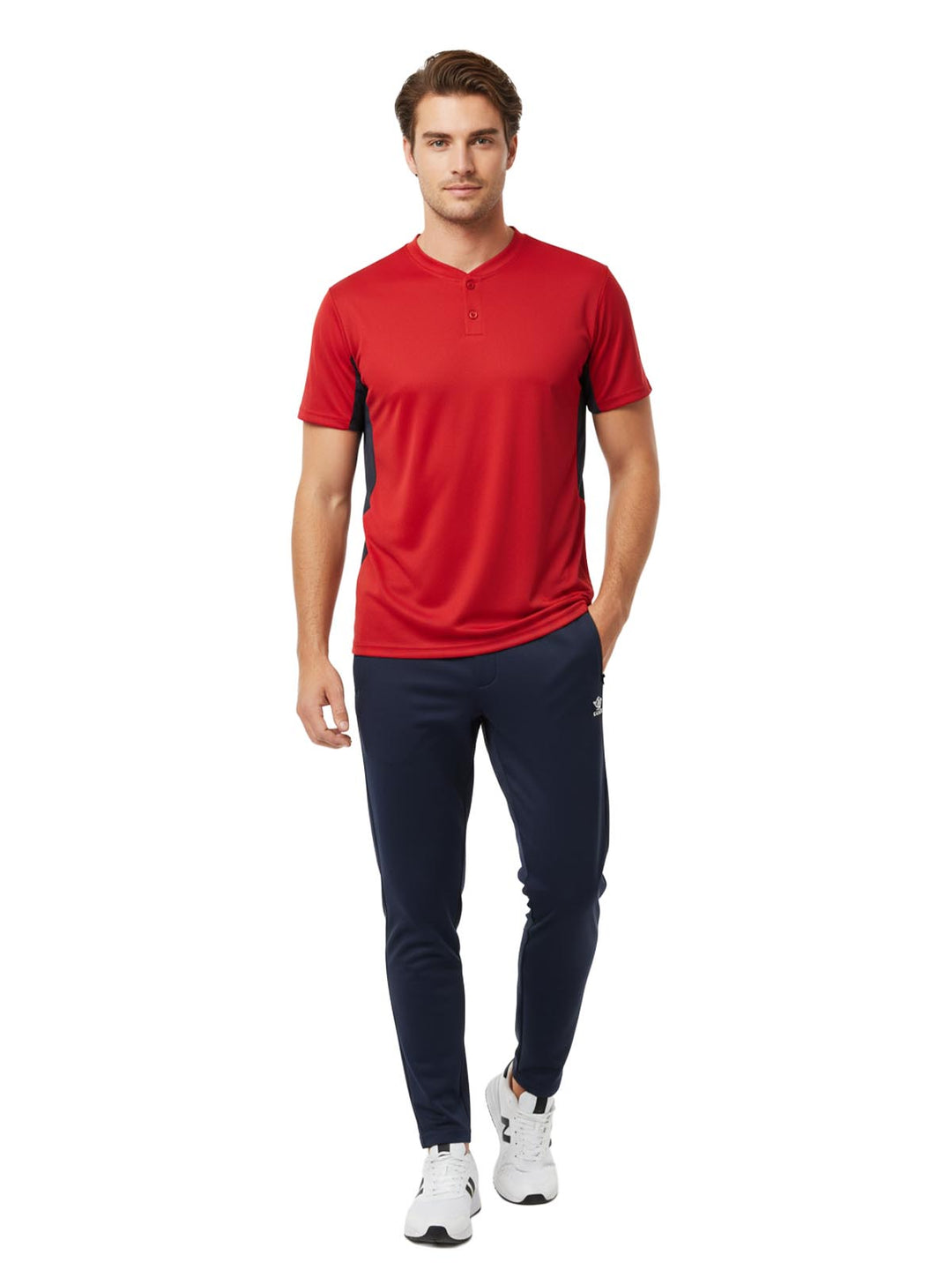 Alleson Two Button Short Sleeves Custom Baseball Jersey Mens Style : 506HC