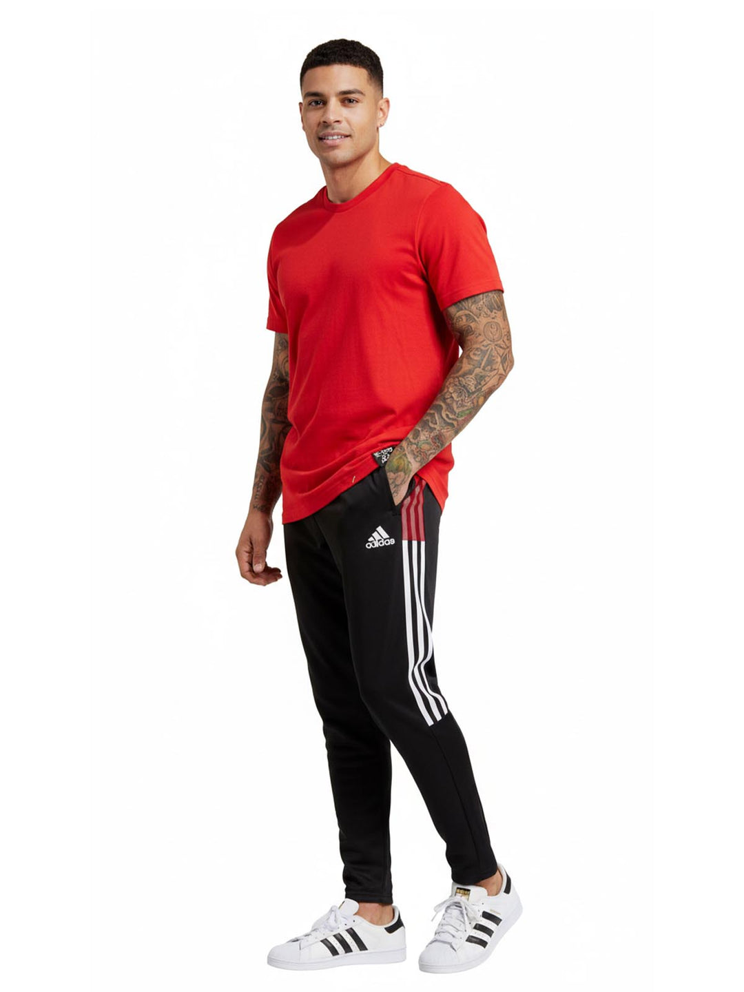 adidas Tiro 21 Track Pants Black/White/Red