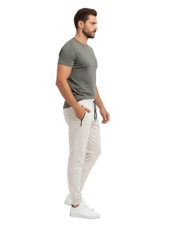 Beige Activewear Joggers