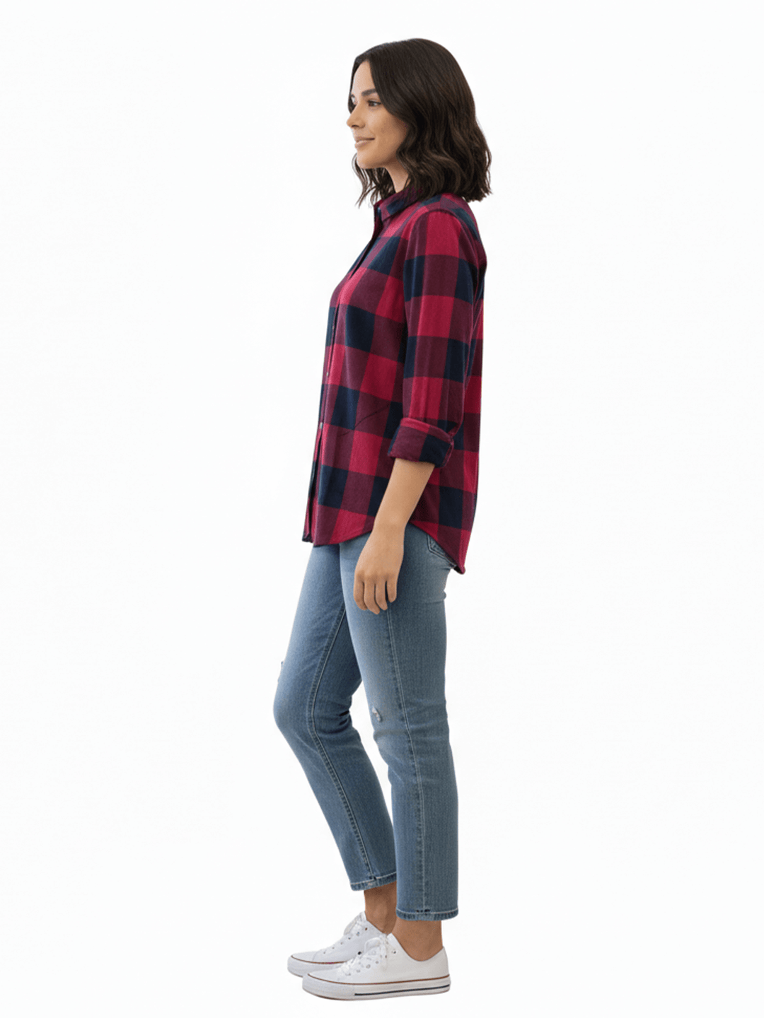 Pink Plaid Shirt