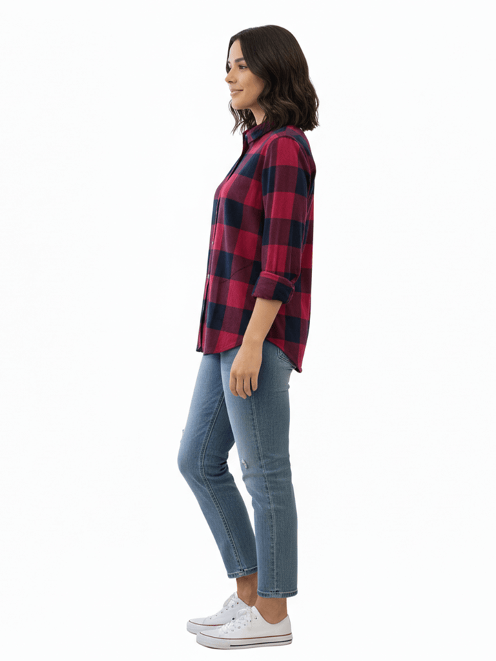 Pink Plaid Shirt