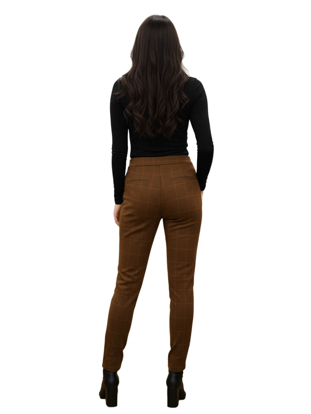 Brown Plaid Pants