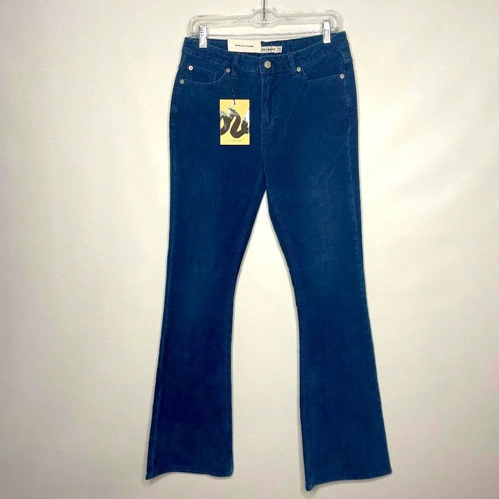 The Cords & Co. Mid Rise Slim Fit Corduroy Flare Jeans Womens Clothing Jeans