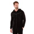 G WEST MENS ENGINEERED FLEECE  ZIPPER HOODIE - GWZHD027